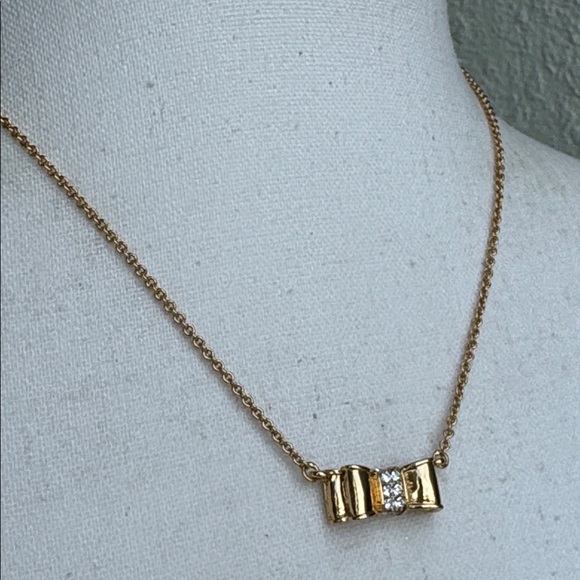 Kate Spade polished bow necklace - NWOT - Picture 2 of 7